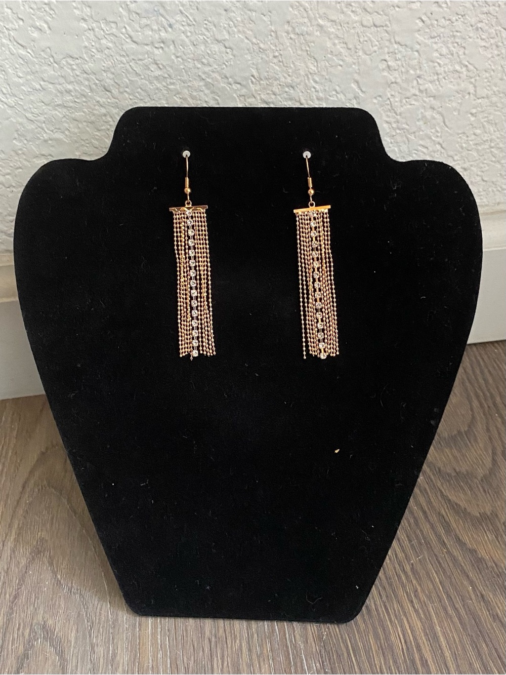 Gold Dangle Chain Fringe Earrings - Women's Jewelry